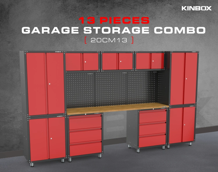 Kinbox 13 Pieces Roller Garage Furniture Storage Tool Cabinet Suppliers