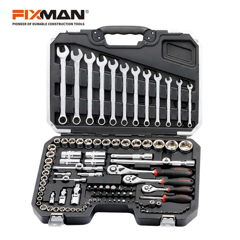 Fixman 1/4&quot; Wrench Household Mechanic Hand Tools Kit Ratchet Socket Set