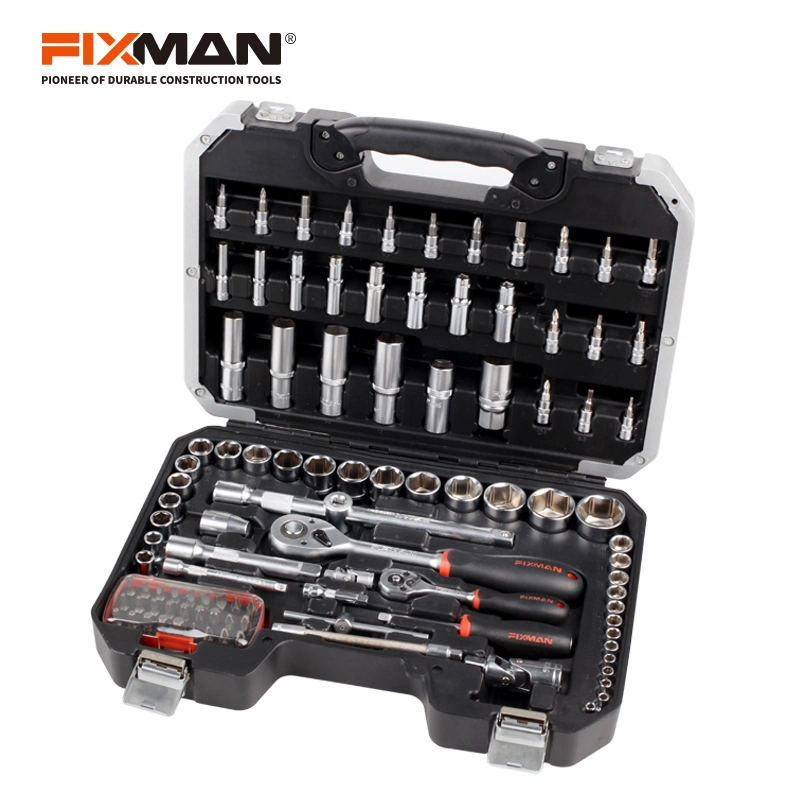 Professional 94+12PCS 1/2&quot; &amp; 1/4&quot; CRV Spanner Socket Set Tool Kit Tool-Set